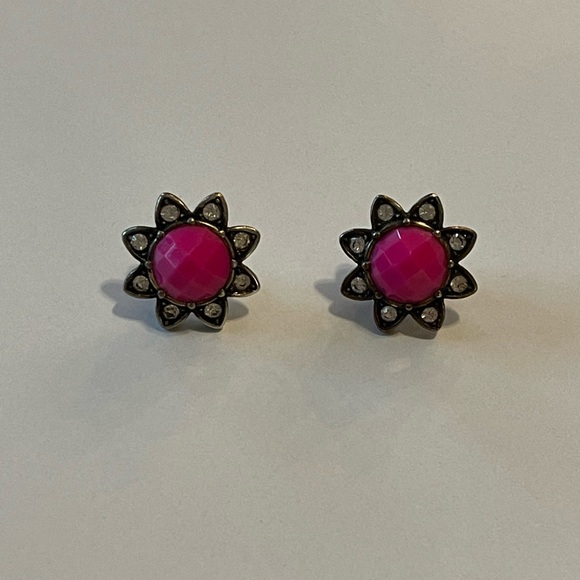 J. Crew Jewelry - J. Crew Pink Starburst Earrings